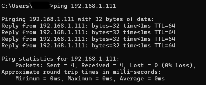 Ping IP được